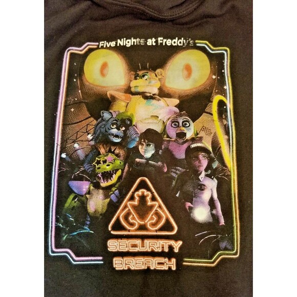 Five Nights At Freddy's Hoodie Mens Large Security Breach - Picture 5 of 8